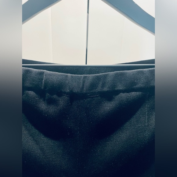 Ming Wang Large Size Straight Leg Knit Black Pants - Picture 6 of 8